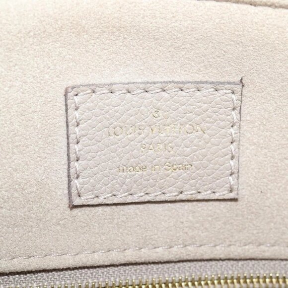 LOUIS VUITTON Monogram Empreinte Grand Palais MM Bag Beige M45833 LV Auth PP672M - Picture 12 of 16
